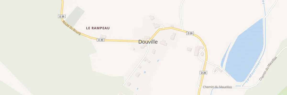 Plan du 1 Le Bourg-Ouest à Douville