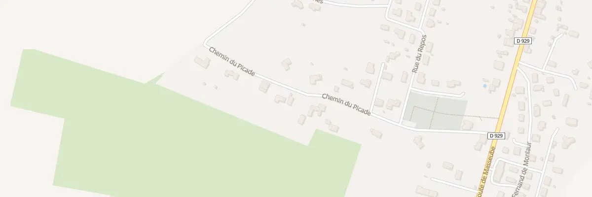 Plan du 13 Che du Picadé à Seissan