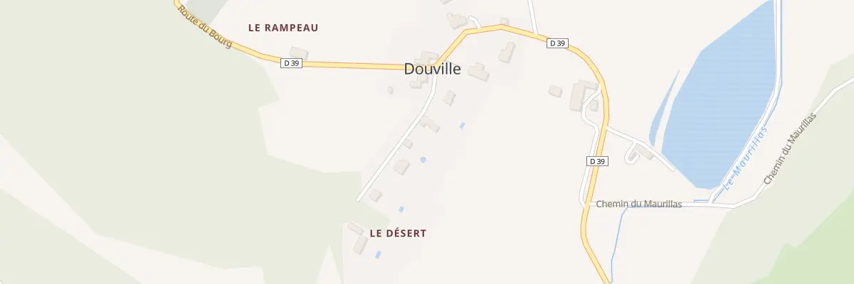 Plan du 129 Le Desert à Douville