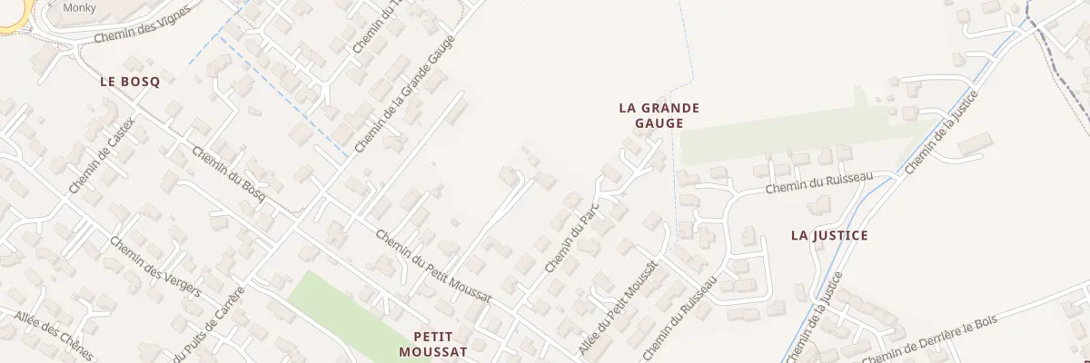 Plan de Che du Petit Moussat à Estillac