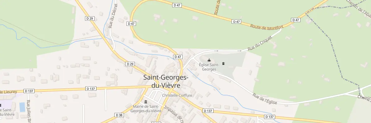 Plan du 75 Rue de l’Eglise à Saint-Georges-du-Vièvre