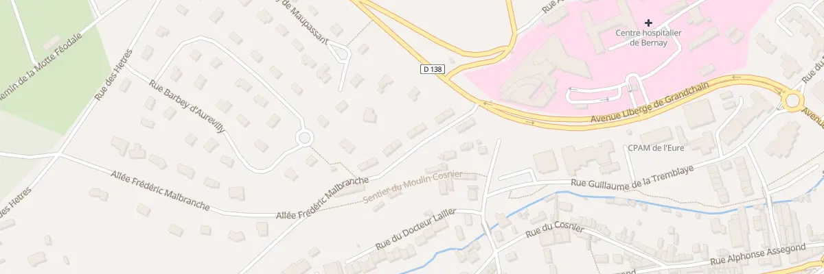 Plan du 8 All Frédéric Malbranche à Bernay