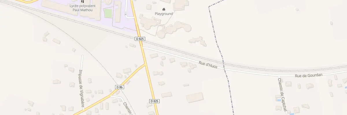 Plan du 4 Rte d’Huos à Gourdan-Polignan
