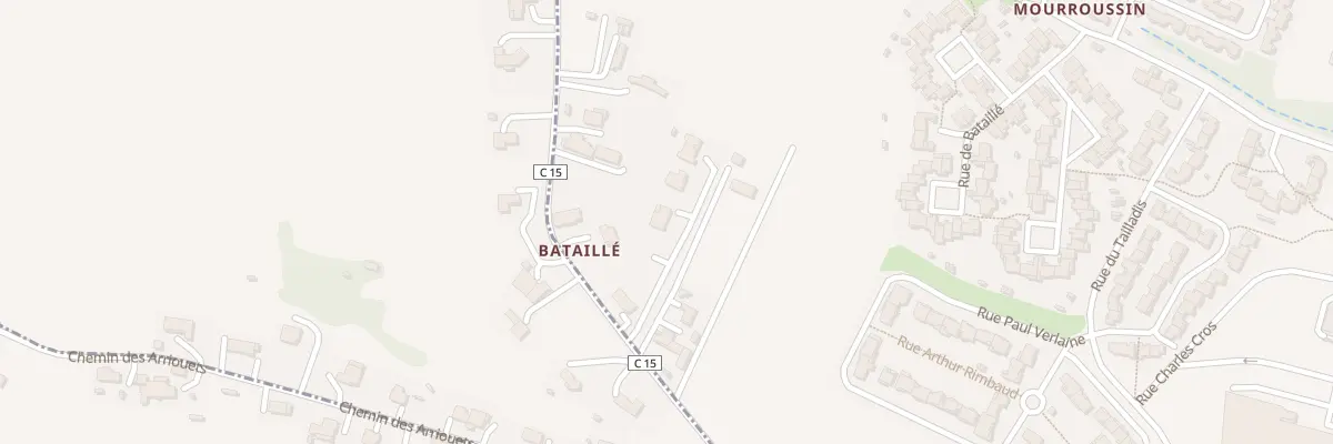 Plan du 992B Che de Bataillé à Auch