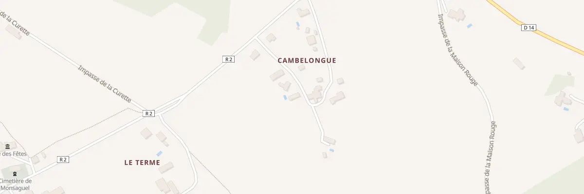 Plan du 24 Cambelongue à Monsaguel