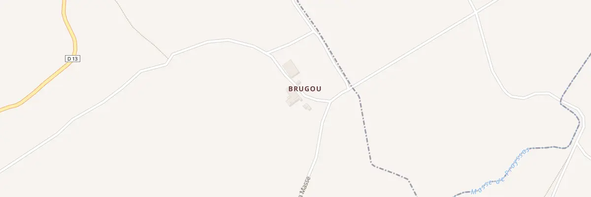 Plan du 134 Brugou à Cours