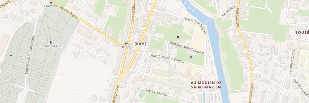 Plan du 1B Rue de l’Amiral Pephau à Auch