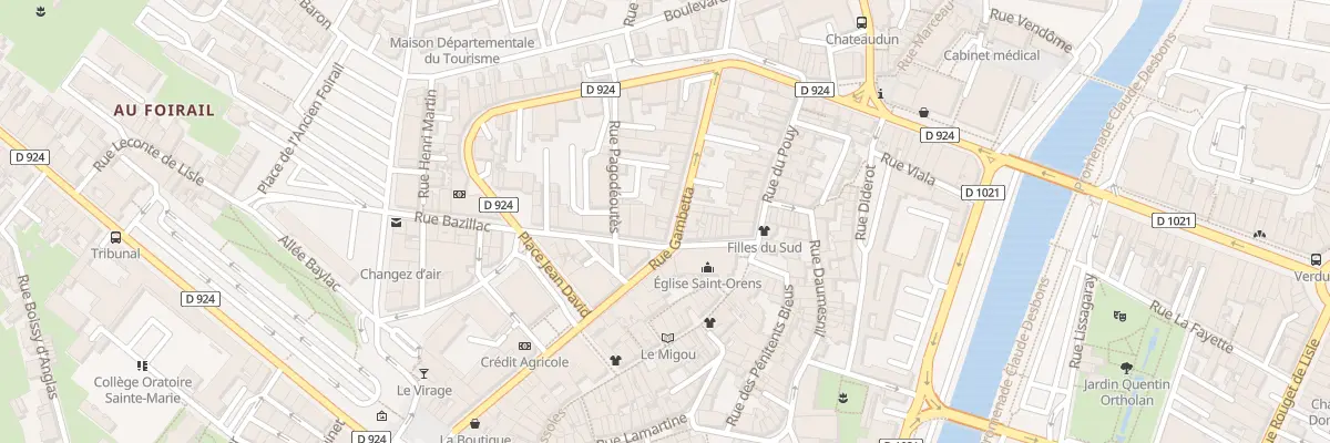 Plan du 23 Rue Gambetta à Auch