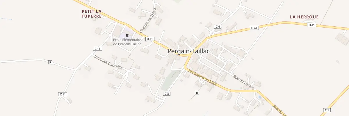 Plan du 10 Av de Gascogne à Pergain-Taillac