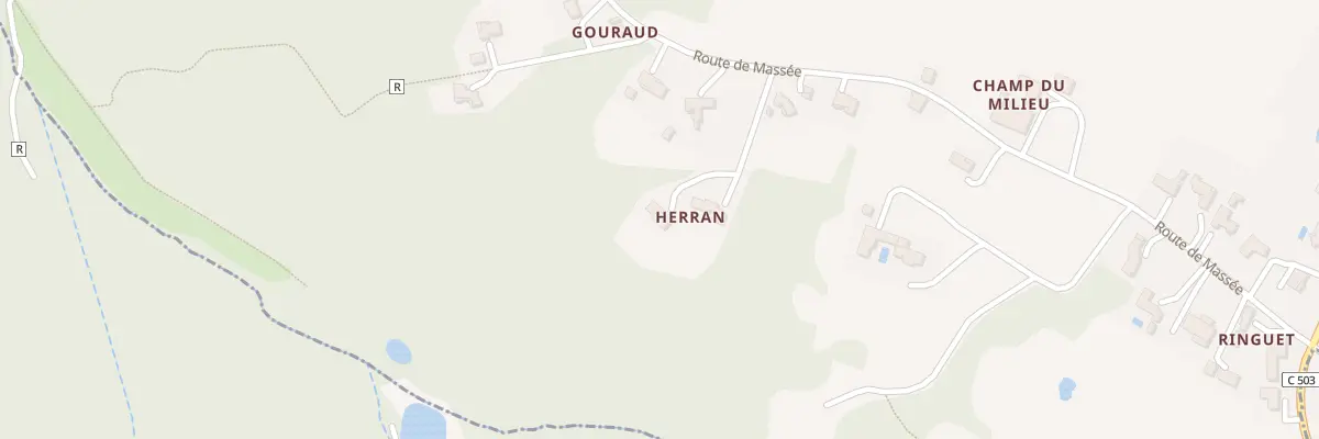 Plan du 467 Rte de Massée à Moirax