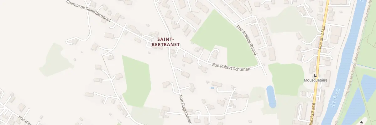 Plan du 4 Rue Robert Schuman à Auch