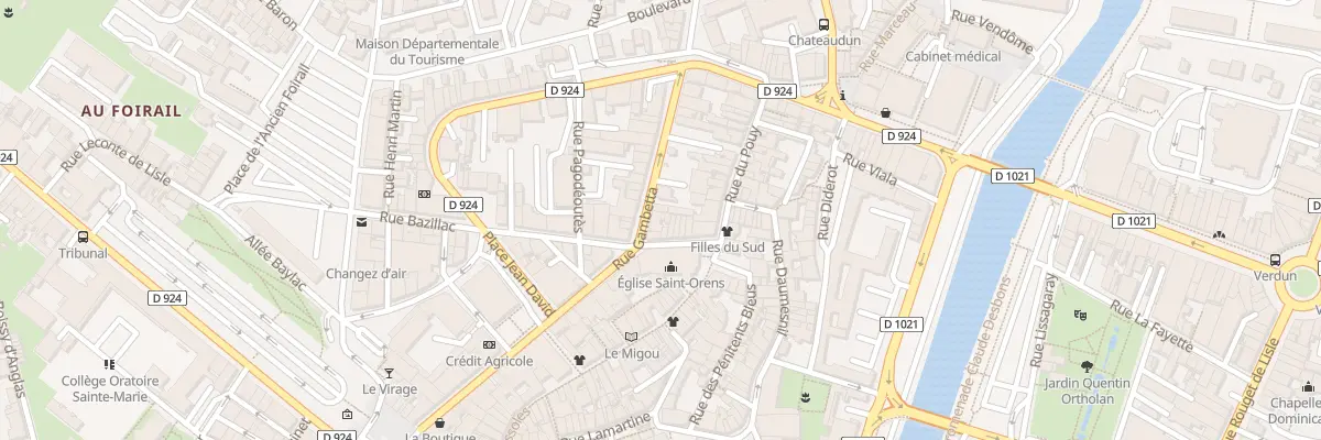 Plan du 24 Rue Gambetta à Auch