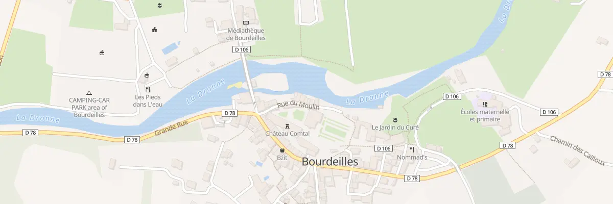 Plan du 13 Le Bourg à Bourdeilles