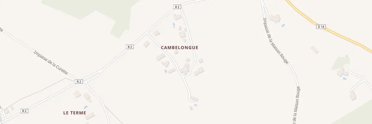 Plan de La Curette à Monsaguel
