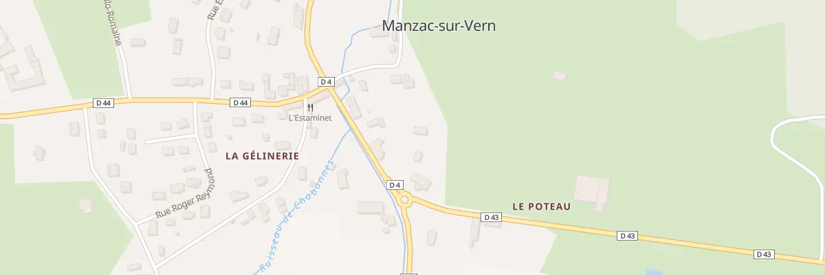 Plan du 20 Av des Résistants à Manzac-sur-Vern
