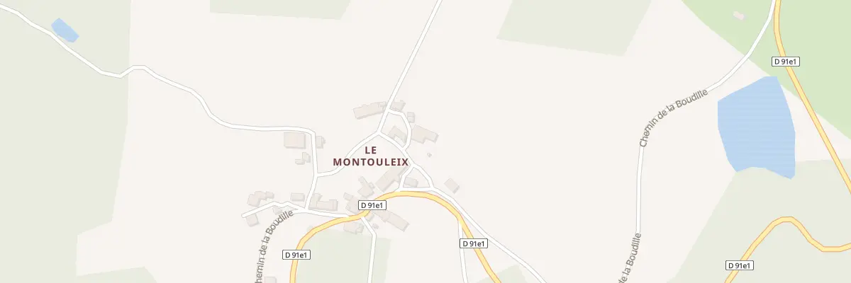 Plan du 185 Montouleix à Bussière-Badil