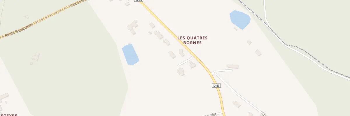 Plan du 1929 Rte des 4 Bornes à Manzac-sur-Vern