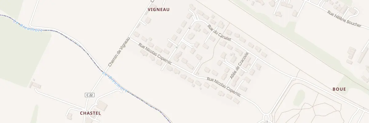 Plan du 13 Rue Nicolas Copernic au Passage