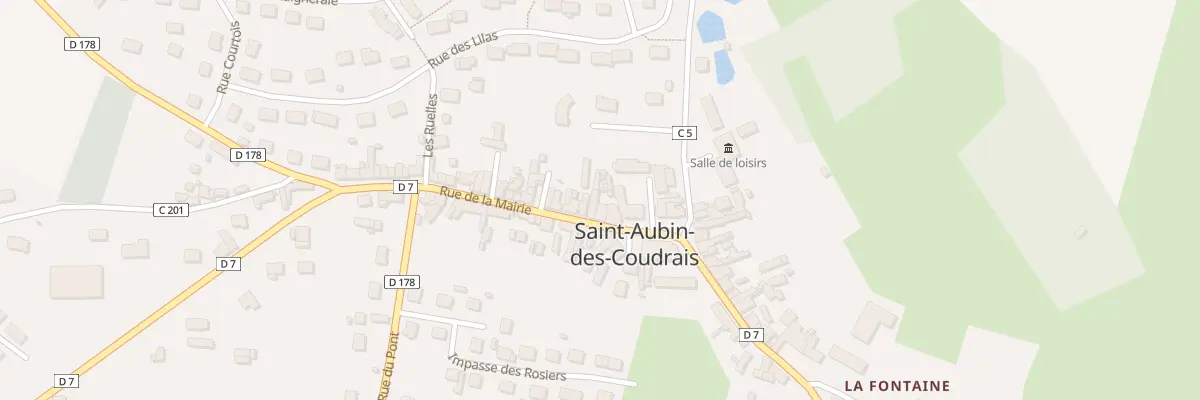 Plan du 6 Rue de la Mairie à Saint-Aubin-des-Coudrais