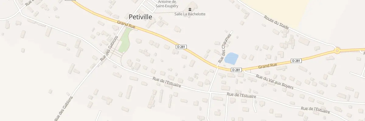 Plan du 1920 Gr Grand Rue à Petiville