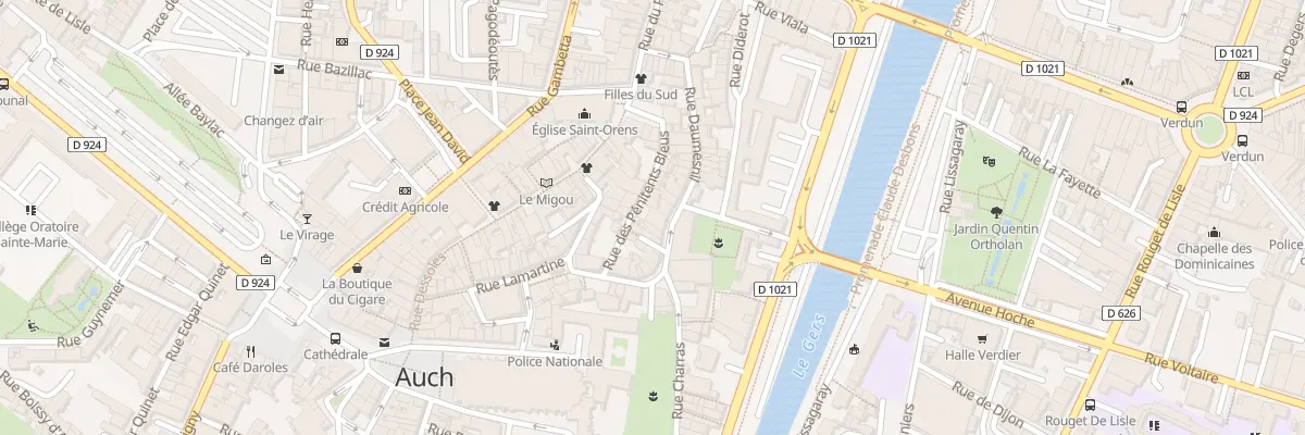 Plan du 24 Rue Daumesnil à Auch