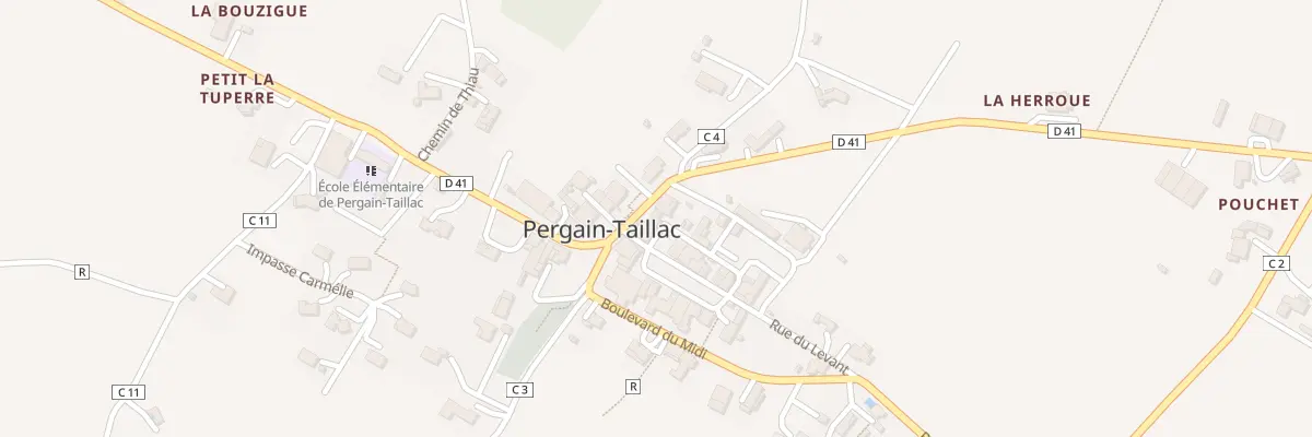 Plan du 5030 Le Bourg à Pergain-Taillac