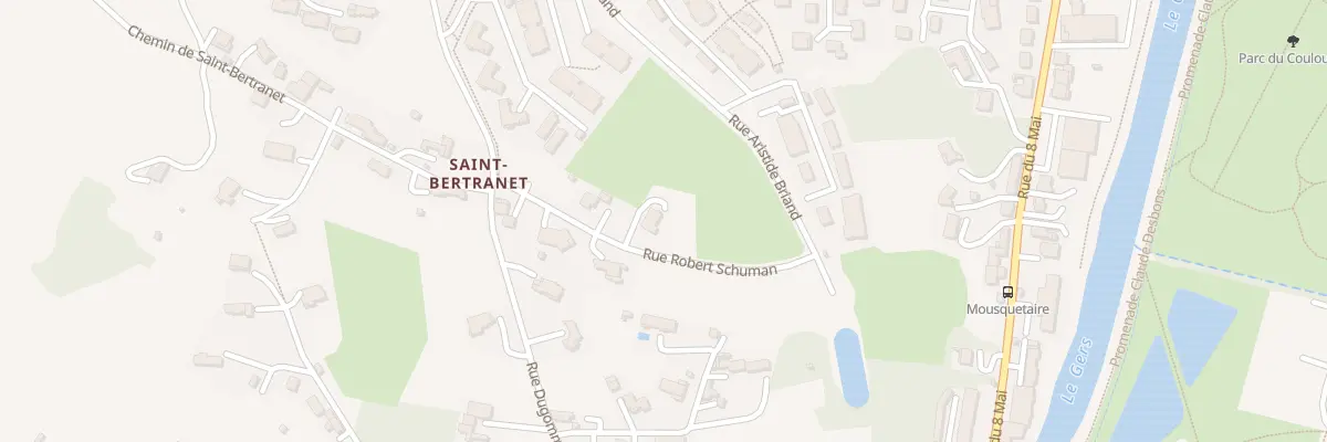 Plan du 7 Rue Robert Schuman à Auch
