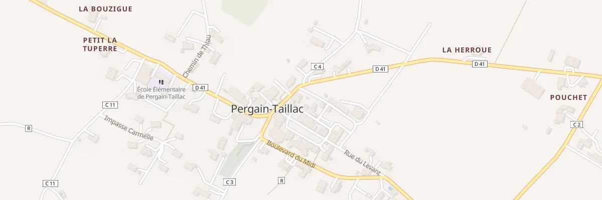 Plan du 1 Rue des Cèdres à Pergain-Taillac
