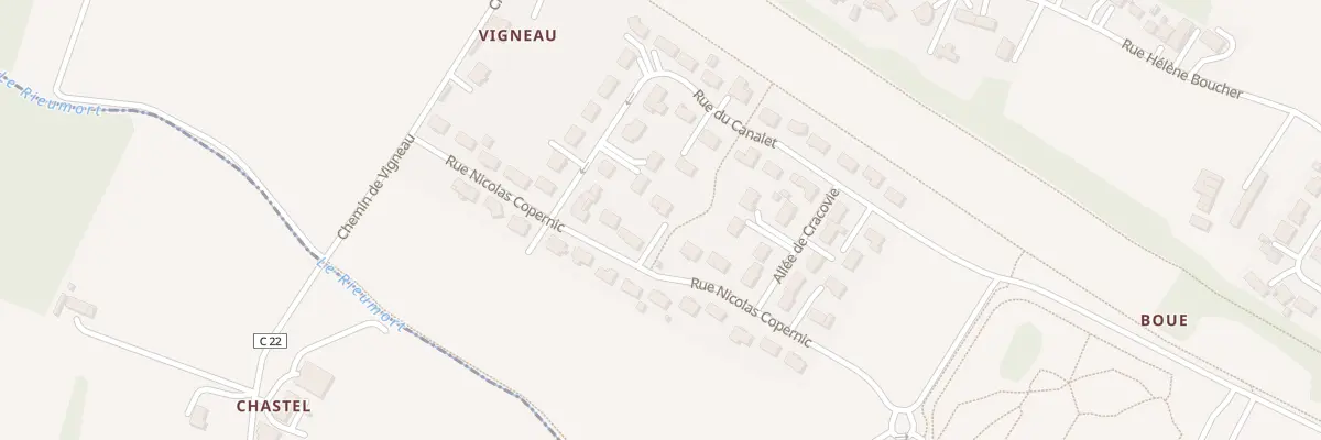 Plan du 17 Rue Nicolas Copernic au Passage