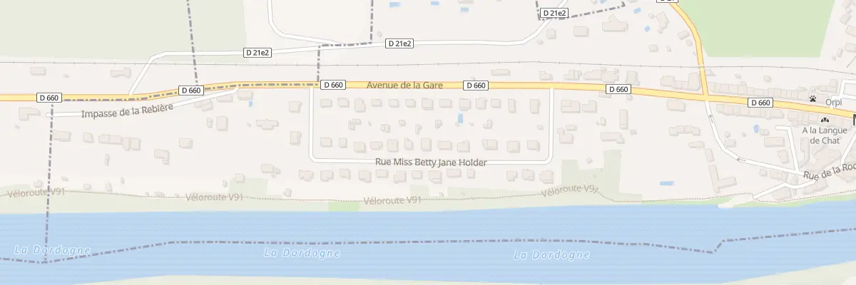 Plan du 16 Rue Miss Holder à Mouleydier