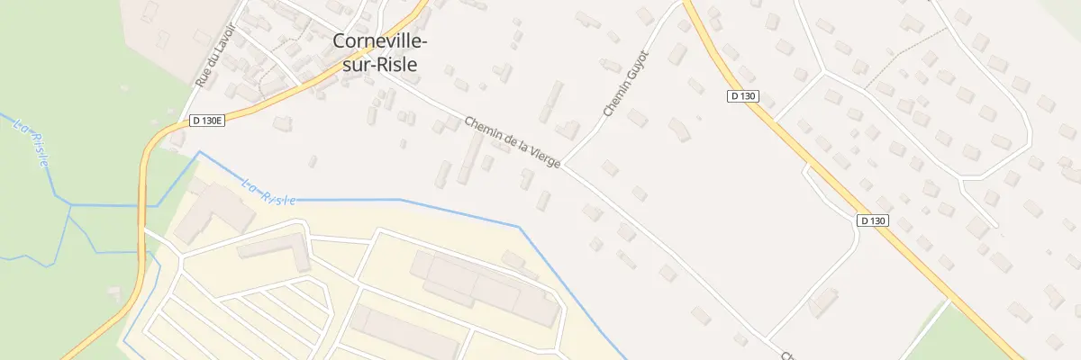 Plan du 1858 Che de la Vierge à Corneville-sur-Risle