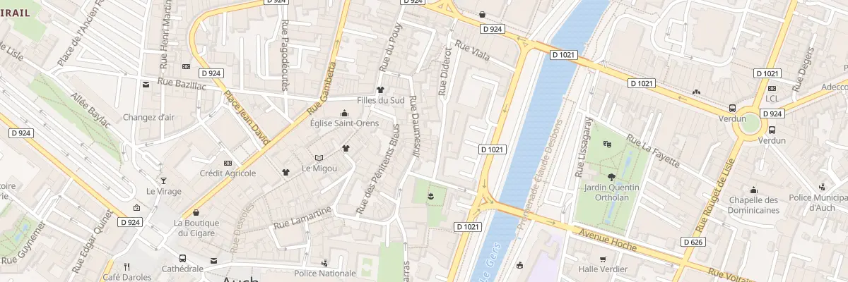 Plan du 11 Rue Daumesnil à Auch