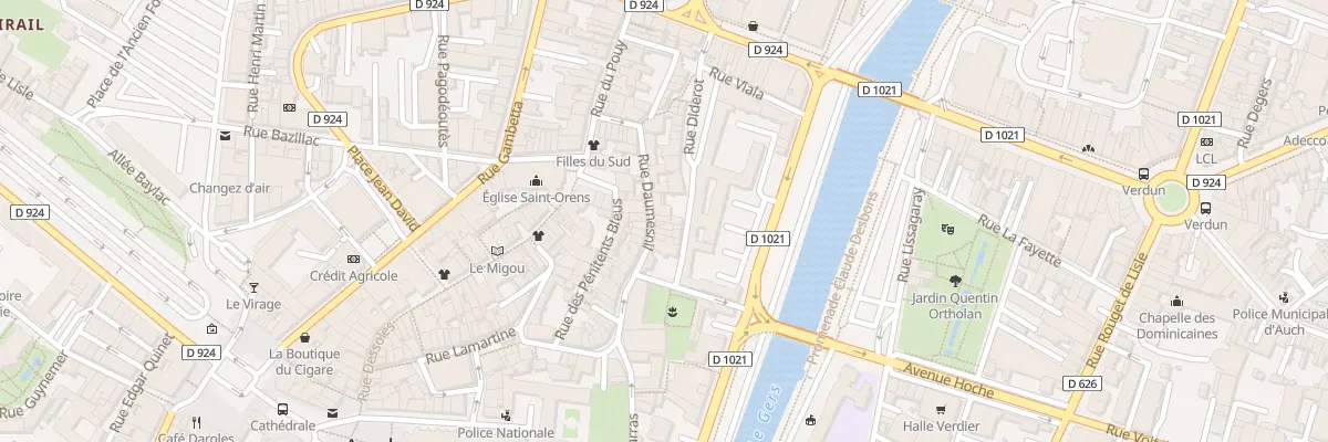 Plan du 9 Rue Daumesnil à Auch