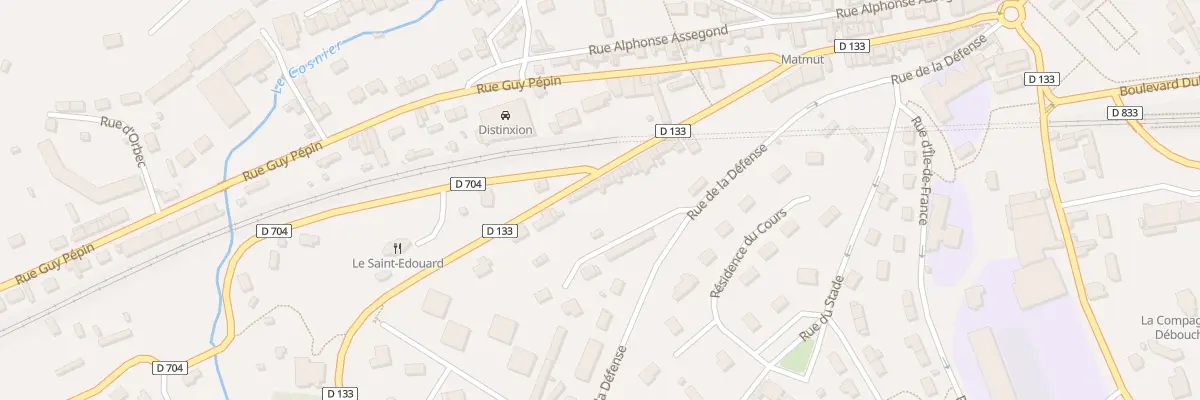 Plan du 10 Rue Maurice Lemoing à Bernay