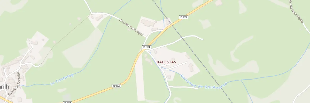 Plan du 1 Che de Balestas à Cazarilh