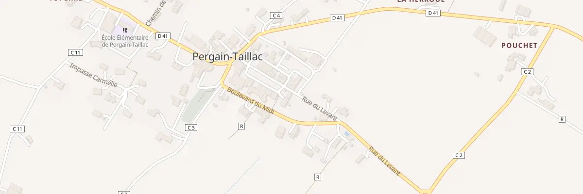 Plan du 5012 Le Bourg à Pergain-Taillac