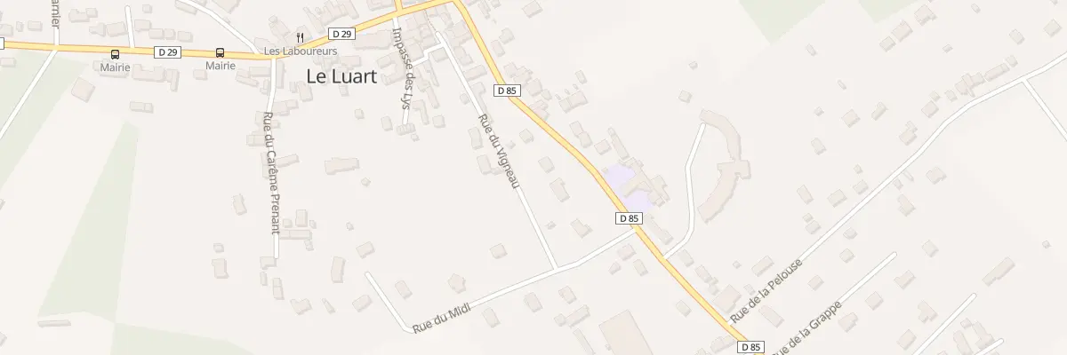 Plan du 13 Rue des Vignes au Luart