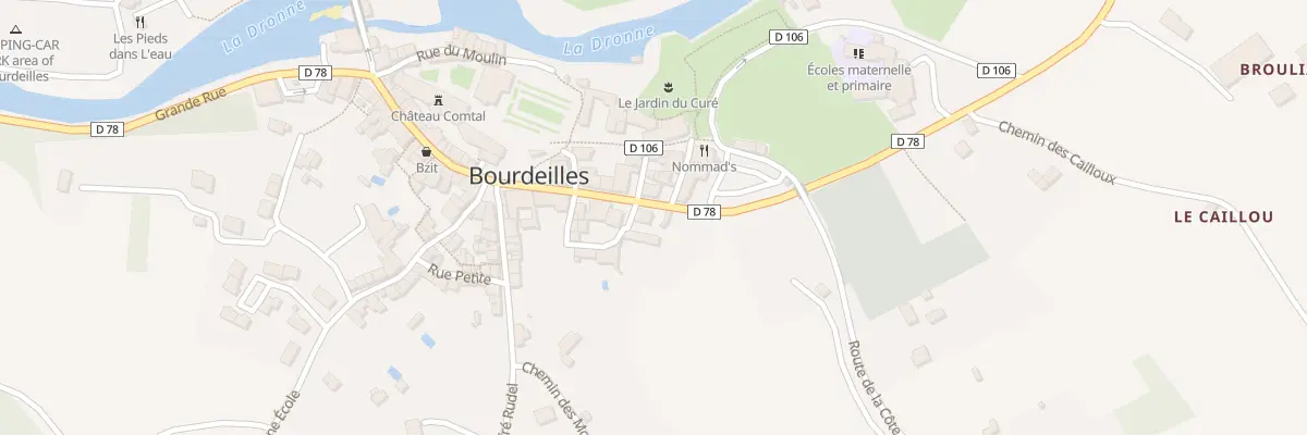 Plan du 78 Grand Rue à Bourdeilles