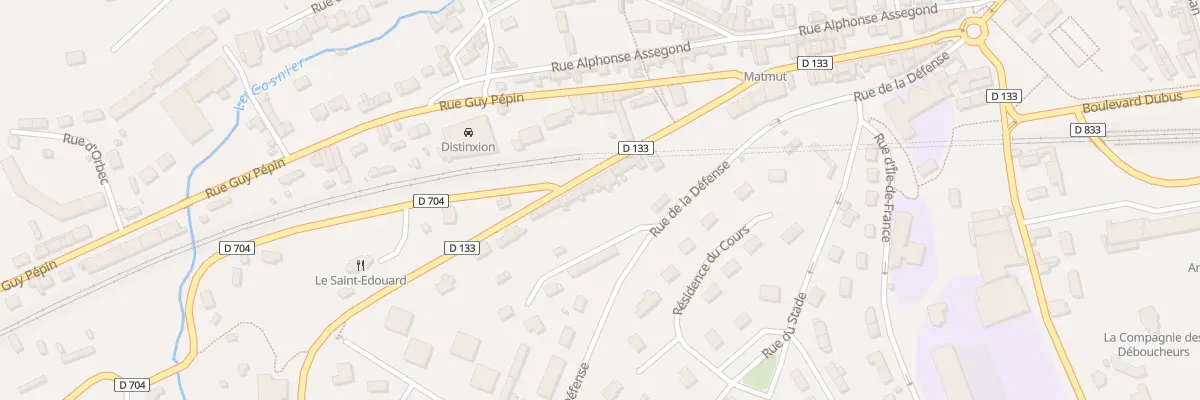 Plan du 16 Rue Maurice Lemoing à Bernay