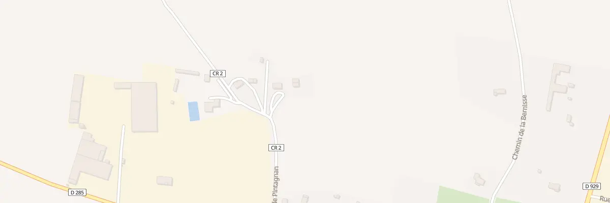 Plan du 208 Che de Pintagnan à Seissan