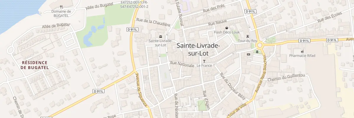 Plan du 64 Rue Nationale à Sainte-Livrade-sur-Lot