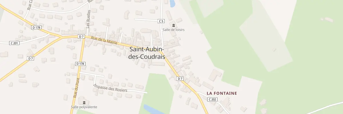 Plan du 7 Rue des Ecoles à Saint-Aubin-des-Coudrais