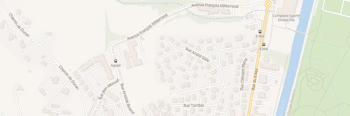 Plan du 25 Rue André Gide à Auch