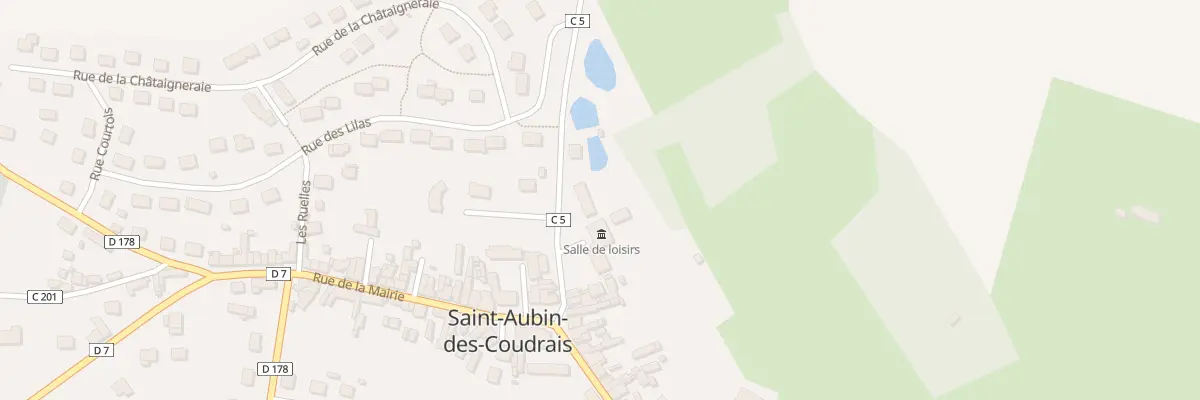 Plan du 6 Rue du Béret à Saint-Aubin-des-Coudrais