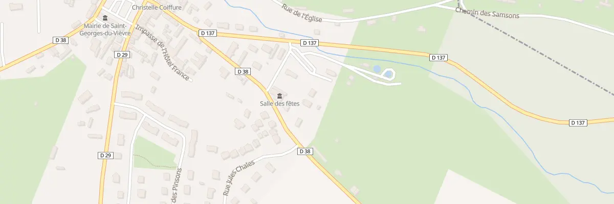 Plan du 205 Rte de Saint-benoist à Saint-Georges-du-Vièvre