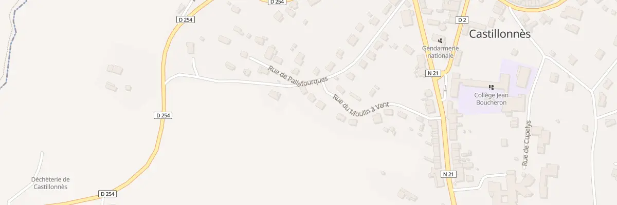 Plan du 18 Rue du Moulin à Vent à Castillonnès