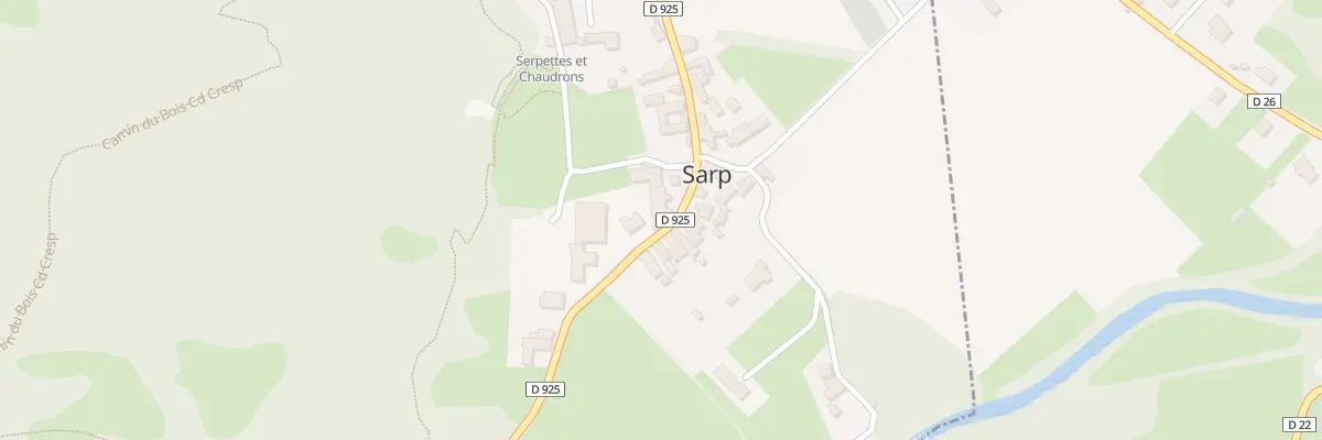 Plan du 5008 Le Village à Sarp