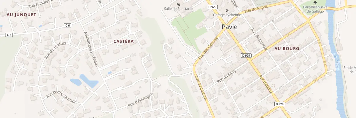Plan du 6B Rue des Carmes à Pavie