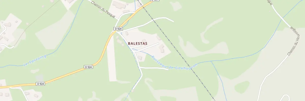 Plan du 5 Che de Balestas à Cazarilh