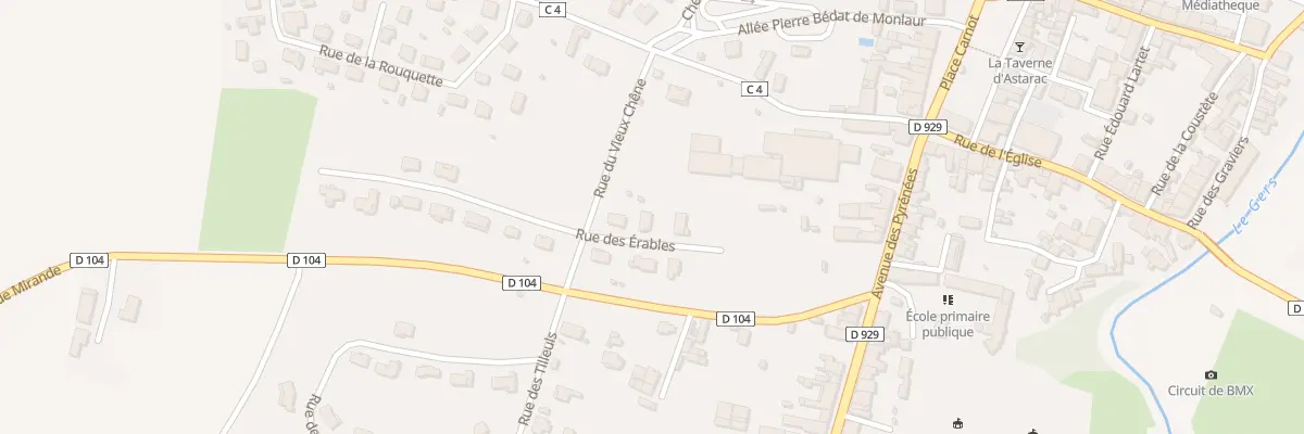 Plan du 6 Rue des Erables à Seissan